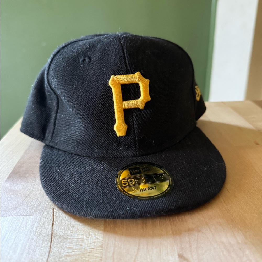Kids Black Cap with Yellow Logo